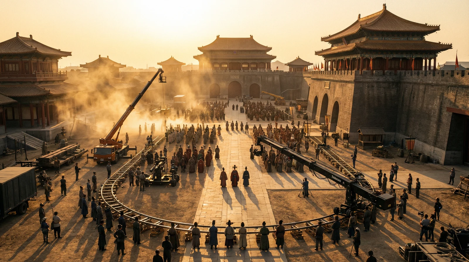 黄色仓库国产视频栏目大型影视拍摄基地全景